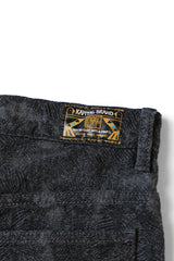12oz MAGPIE Denim High Waisted Maxi Skirt, BLKxBLK