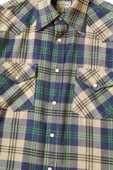 Columbia Check Drizzler Work Shirt Green