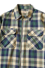 Columbia Check Drizzler Work Shirt Dress Green
