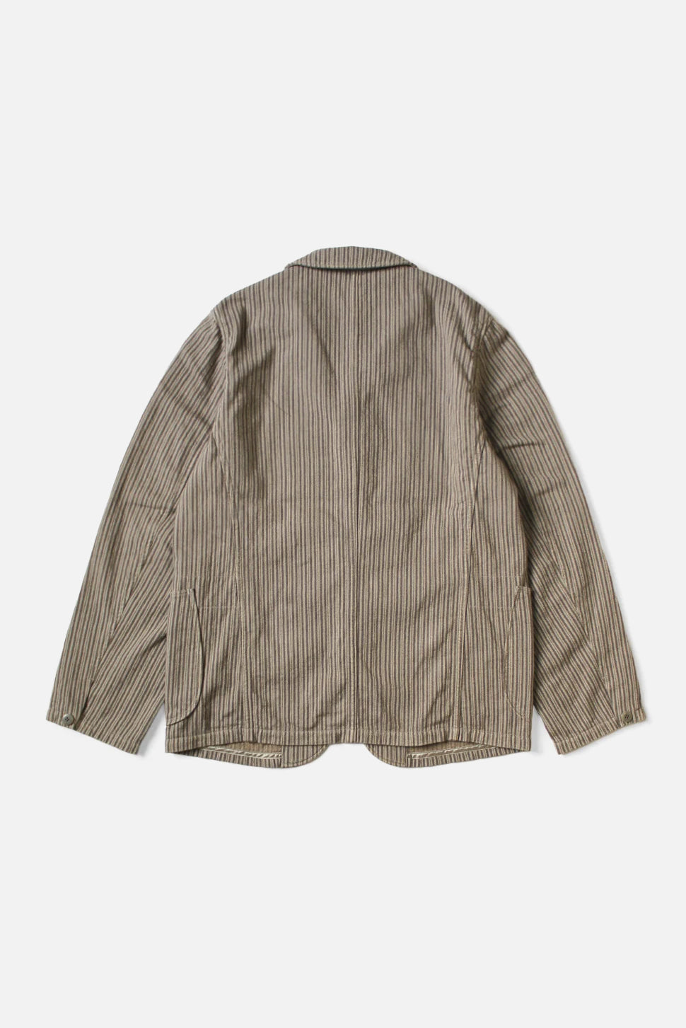 Twill Aging Wool Stripe HOSPITAL Jacket Gray
