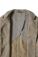 Twill Aging Wool Stripe HOSPITAL Jacket Gray