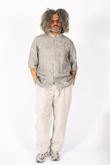 Unisex Hemp S/S Shirt, Pine Soot