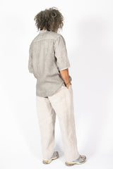 Unisex Hemp S/S Shirt, Pine Soot