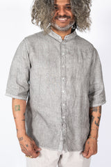 Unisex Hemp S/S Shirt, Pine Soot