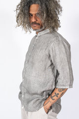 Unisex Hemp S/S Shirt, Pine Soot