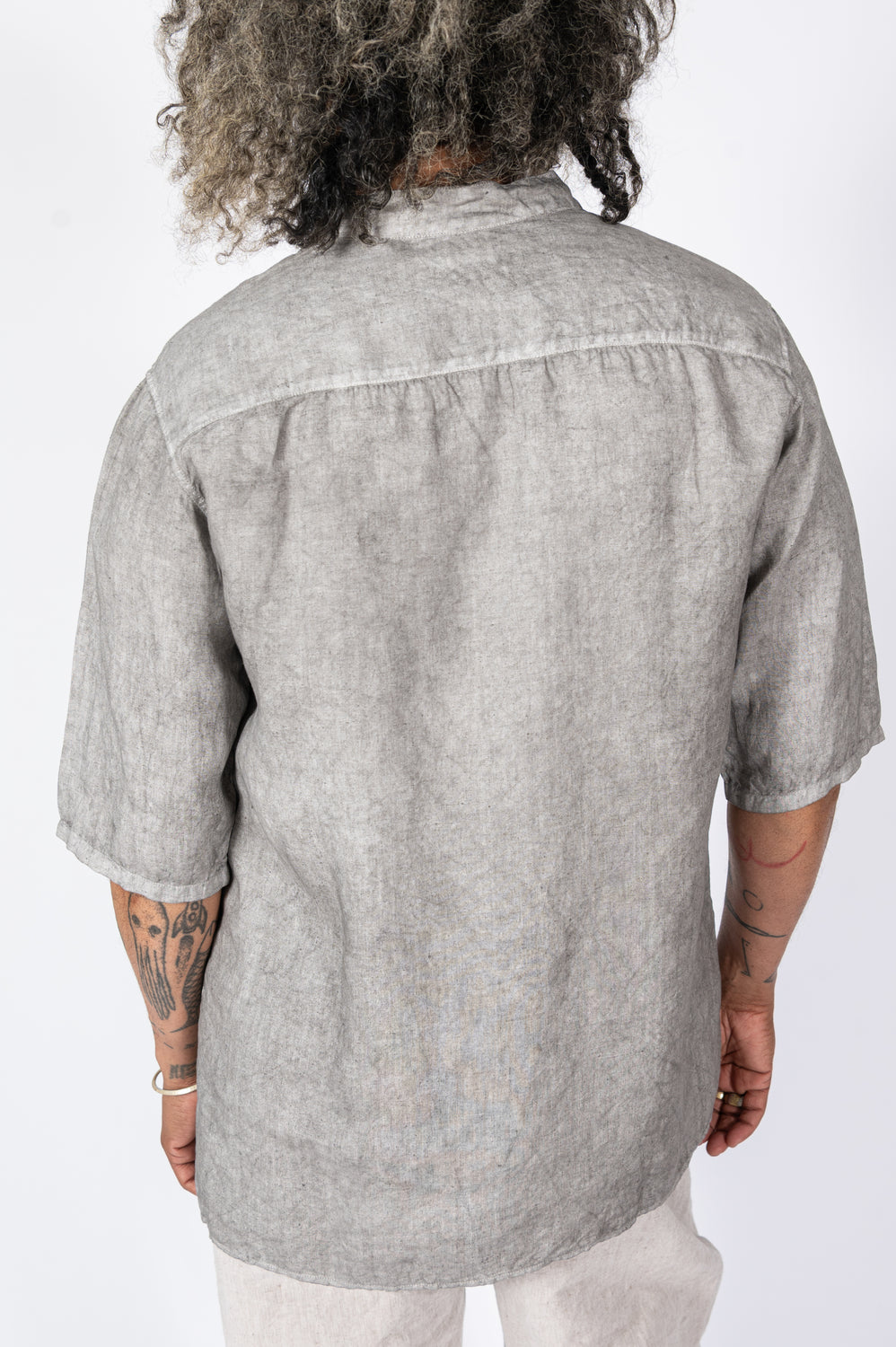 Unisex Hemp S/S Shirt, Pine Soot