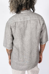Unisex Hemp S/S Shirt, Pine Soot
