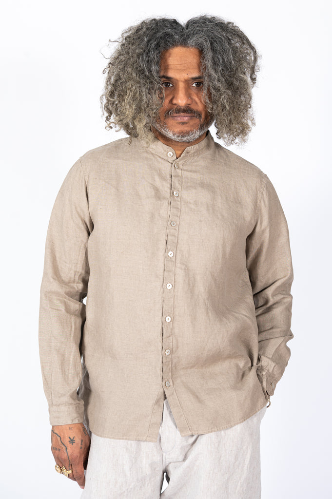 Hemp L/S Shirt, Coffee