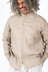 Hemp L/S Shirt, Coffee