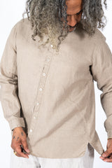 Hemp L/S Shirt, Coffee