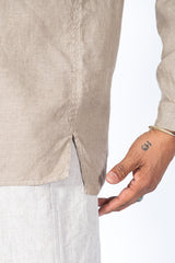 Hemp L/S Shirt, Coffee