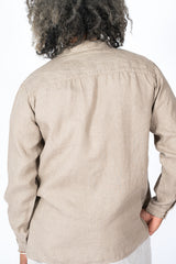 Hemp L/S Shirt, Coffee