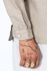 Hemp L/S Shirt, Coffee