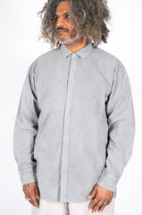 Cotton L/S Shirt, Light Charcoal