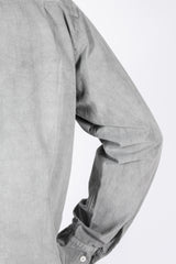 Cotton L/S Shirt, Light Charcoal