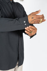 Cotton L/S Shirt, Dark Charcoal