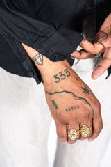 Washi and Hemp L/S Shirt, Charcoal Gray