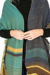 Roots Shawl MIDDLE 23 Wool/Cotton Mix