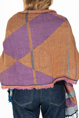 Jacquard Shawl MIDDLE 14 Wool/Cotton Mix