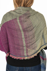 Jacquard Shawl MIDDLE 11 Wool/Cotton Mix