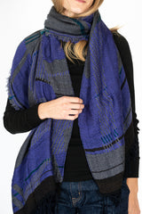 Jacquard Shawl MIDDLE 12 Wool/Cotton Mix