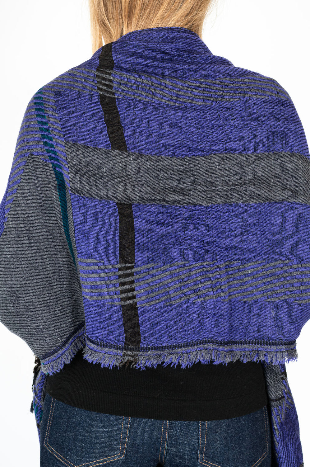 Jacquard Shawl MIDDLE 12 Wool/Cotton Mix