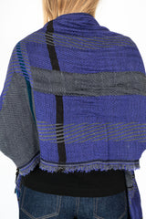 Jacquard Shawl MIDDLE 12 Wool/Cotton Mix