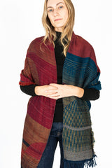 Jacquard Shawl MIDDLE 16 Wool/Cotton Mix