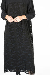 Openwork Pattern Pullover Dress