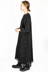 Openwork Pattern Pullover Dress