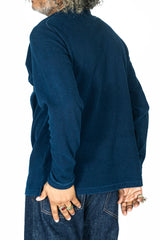 Unisex Knit Hand-Dyed Slub Cotton Long Sleeve T shirt