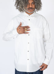 Organic Cotton White Long Sleeve Shirt