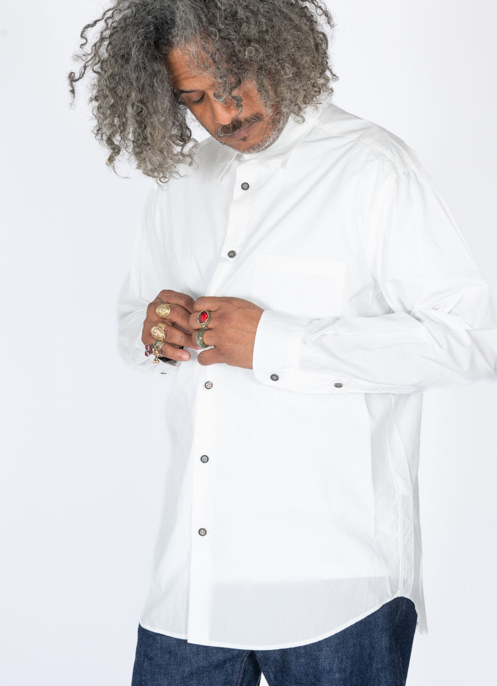 Organic Cotton White Long Sleeve Shirt