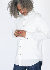 Organic Cotton White Long Sleeve Shirt