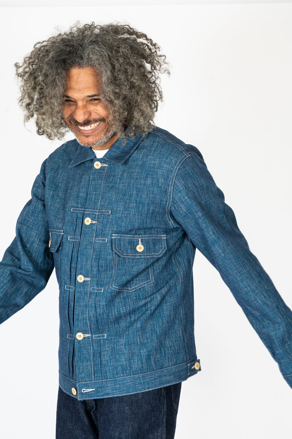 Unisex Wool Denim Jacket