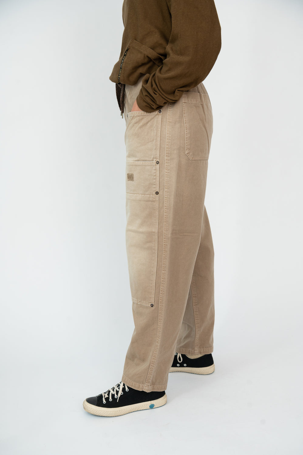 KATSURAGI Cotton W-Knee EASY Pants