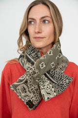 Flannel reversible bandana KESA scarf