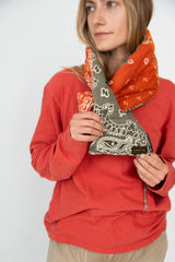 Flannel reversible bandana KESA scarf