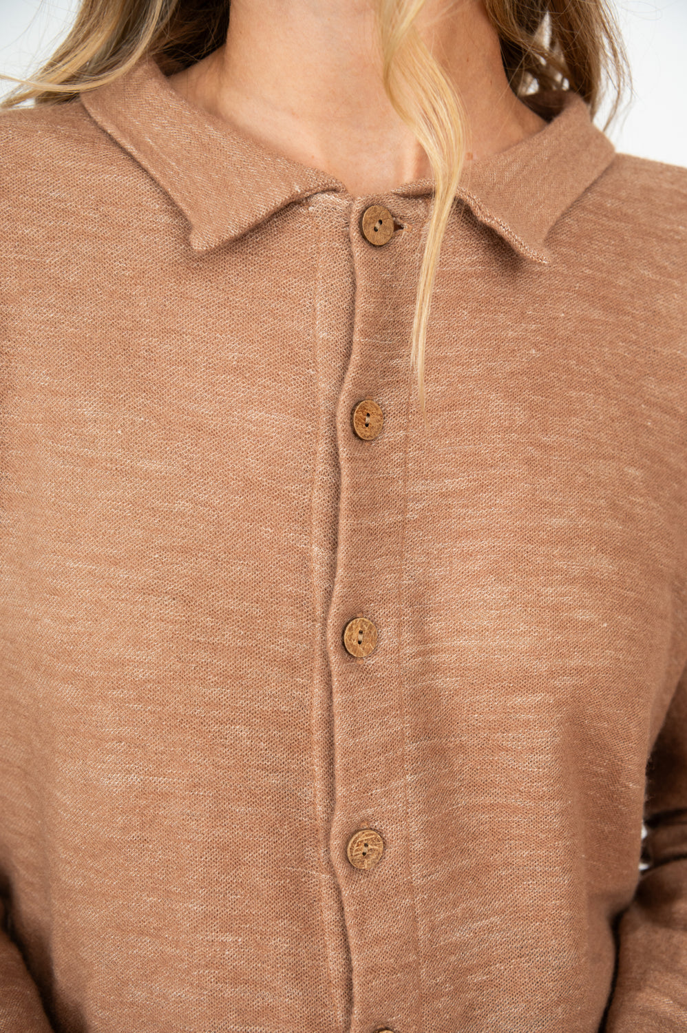 Two-way Wool and Linen Cardigan