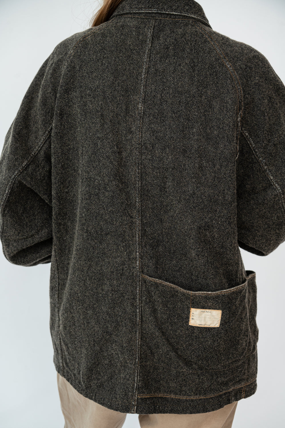 Twill Aging Wool CACTUS Coverall Charcoal