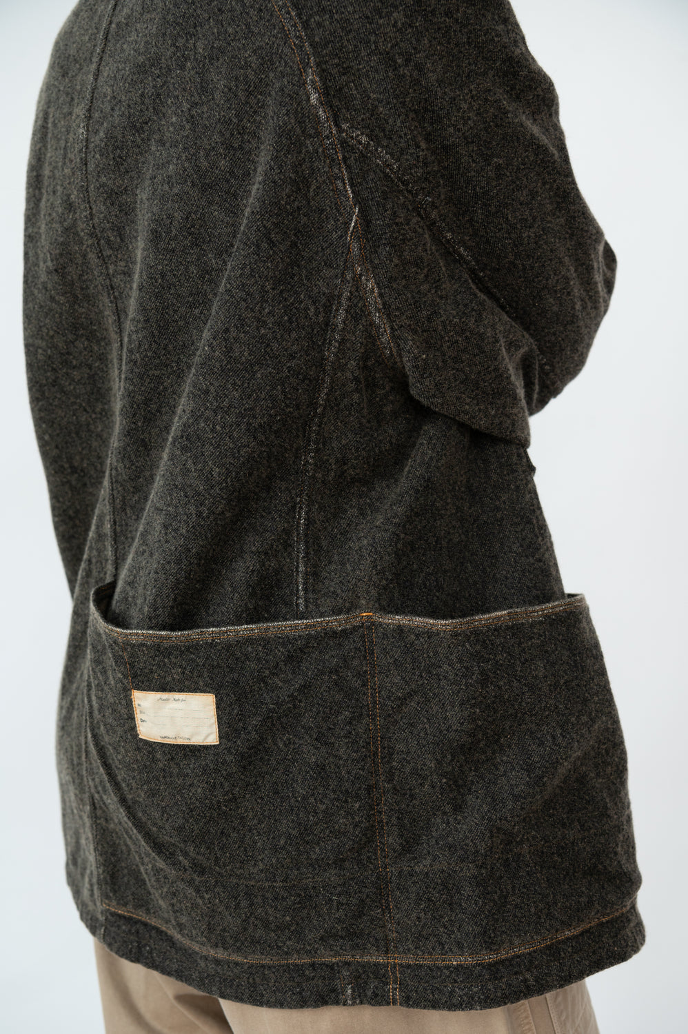 Twill Aging Wool CACTUS Coverall Charcoal