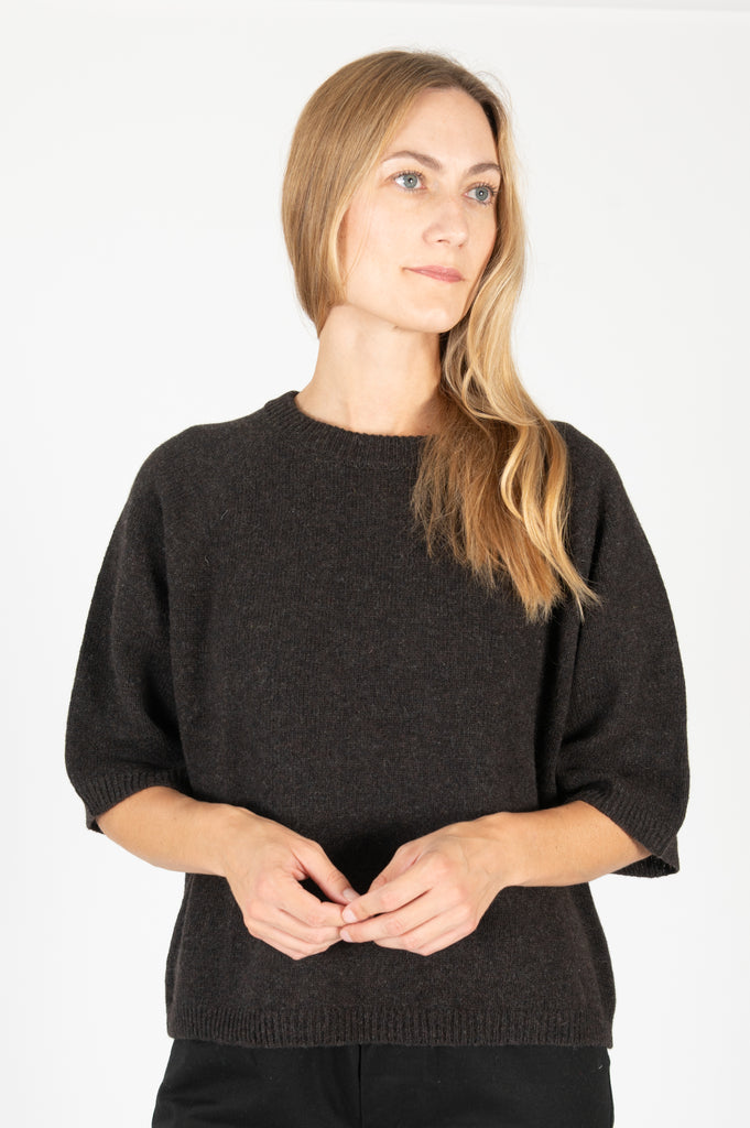 Raglan Sweater Dark Brown