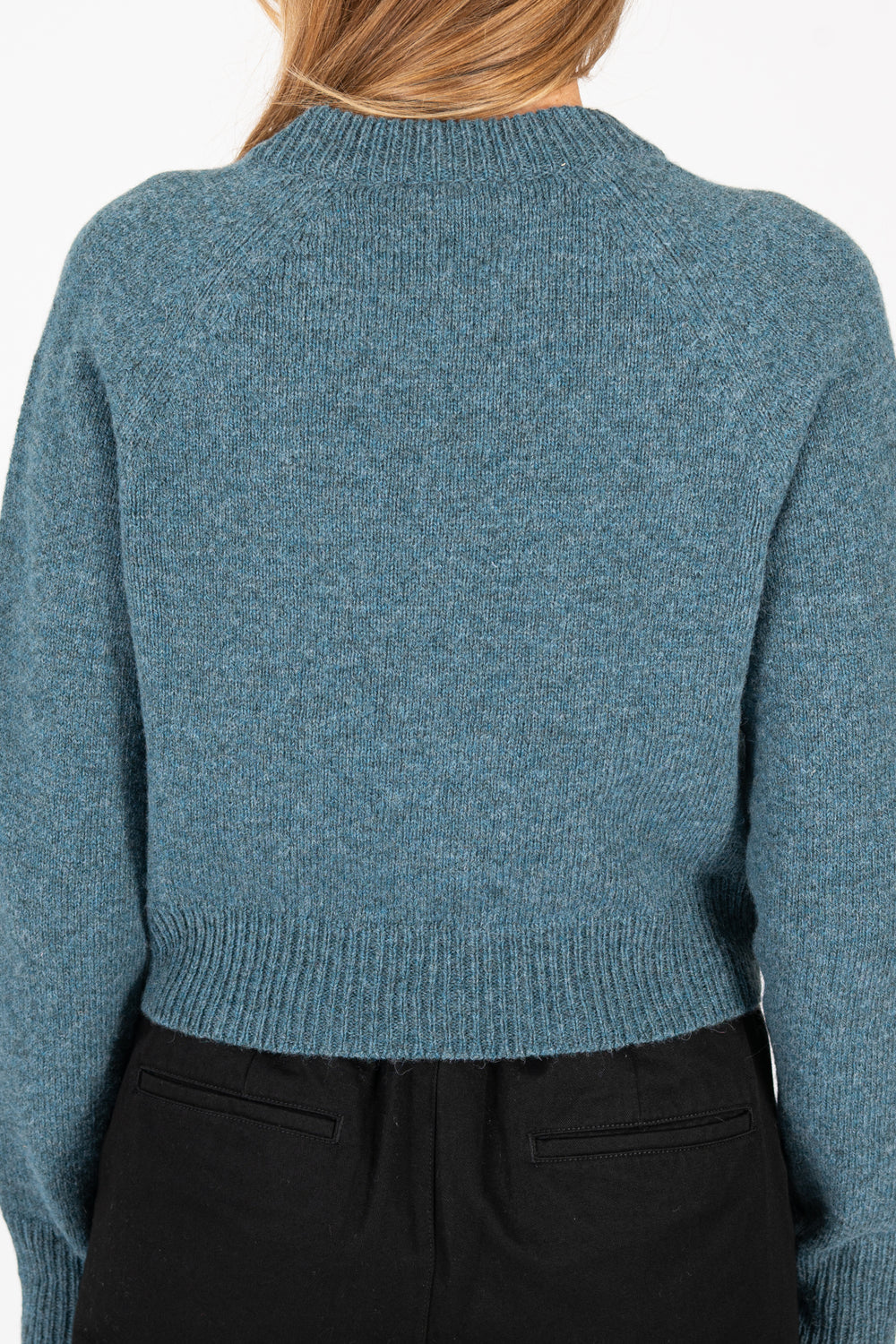 Raglan Cardigan Turquoise