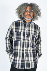 St. Louis Cotton Flannel Plaid Shirt Gray