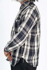 St. Louis Cotton Flannel Plaid Shirt Gray