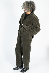 7W Corduroy High Waisted NIME Pants Gray