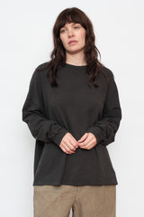 Loose Long Sleeve T-Shirt Black