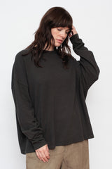 Loose Long Sleeve T-Shirt Black