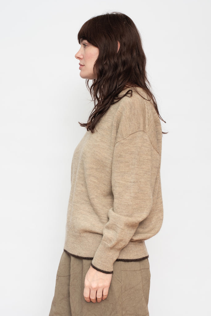 Wholegarment Knit Wool Sweater