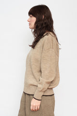 Wholegarment Knit Wool Sweater
